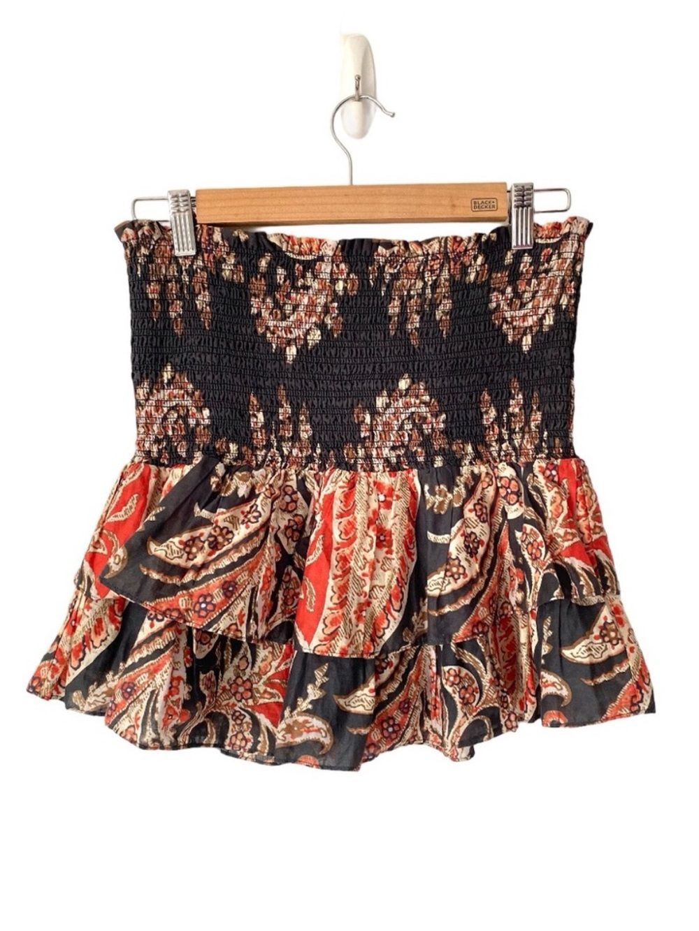 Isabel Marant Etoile Naomi Tiered Smocked Mini Skirt